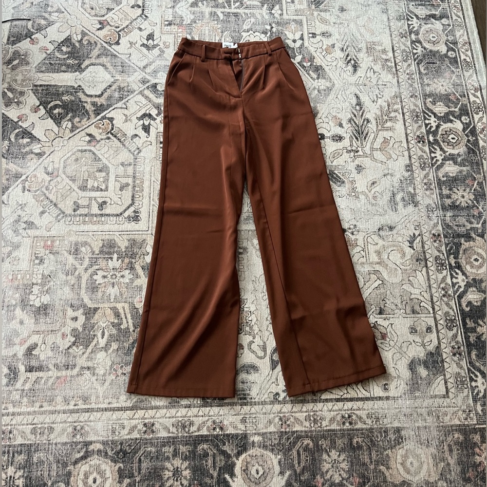Princess Polly Brown Trouser Pants